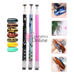 Suport cu magnet pentru unghii Cat Eyes cu 2 capete MC04